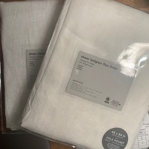 West Elm Belgian Flax Linen Curtains (2)